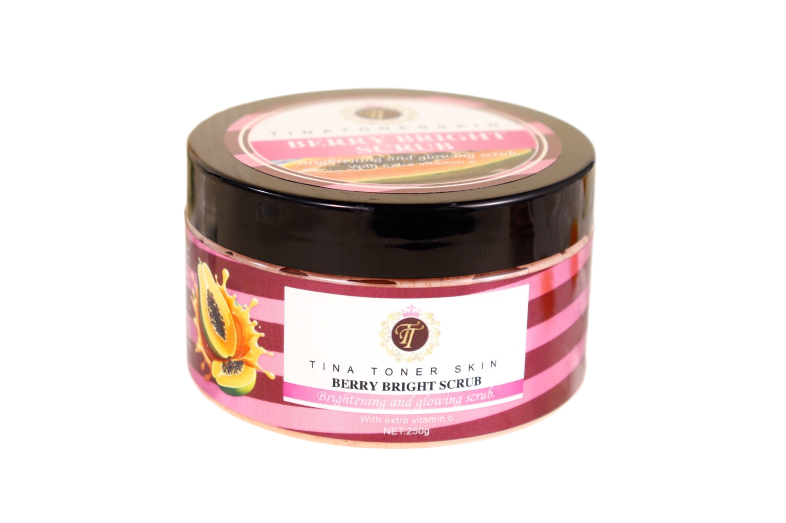 BERRY BRIGHT SCRUB   WITH PAPAYA AND TOMATOES scrub