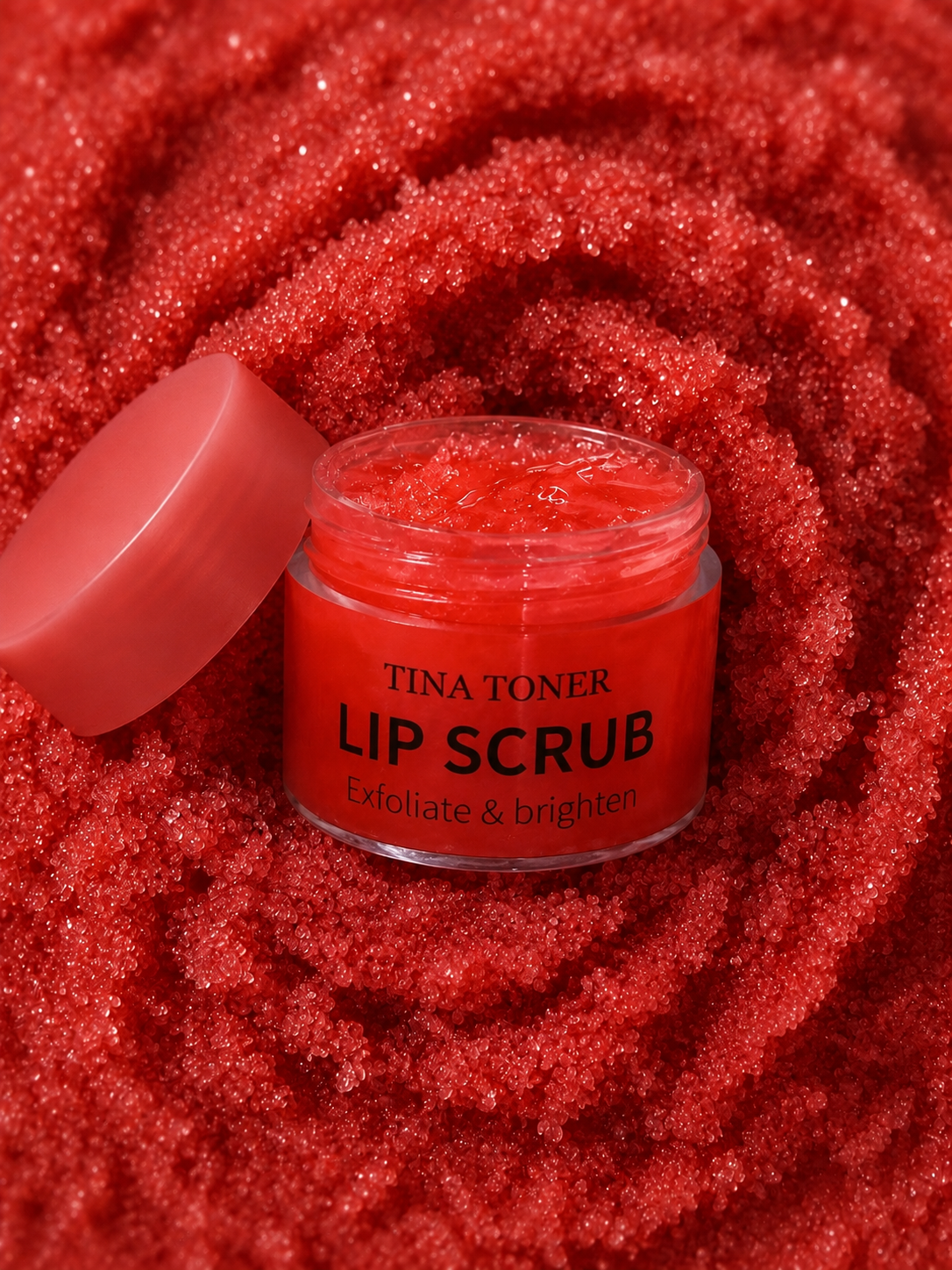 Tina toner pink lip scrub and moisturizer with brown Sugar and extract 100% Natural Lip Scrub