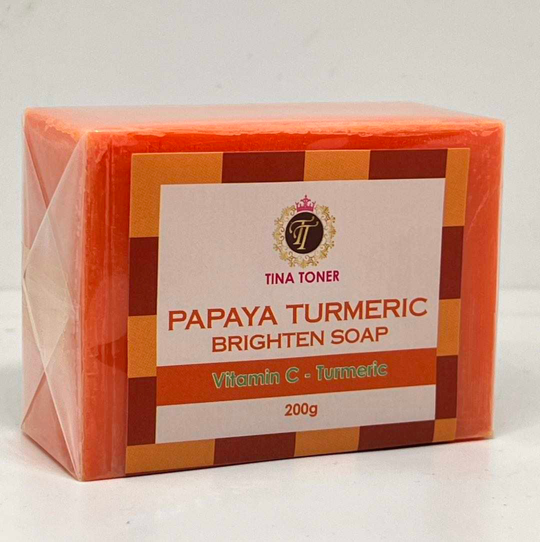 3 PAPAYA TURMERIC, GLUTATHION SOAP 200 gr