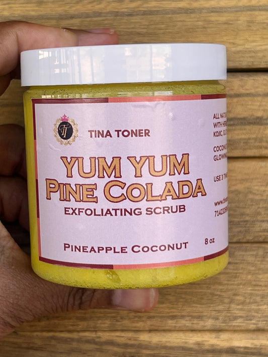 YUM YUM PINA COLADA  pinaple  mango  scrub