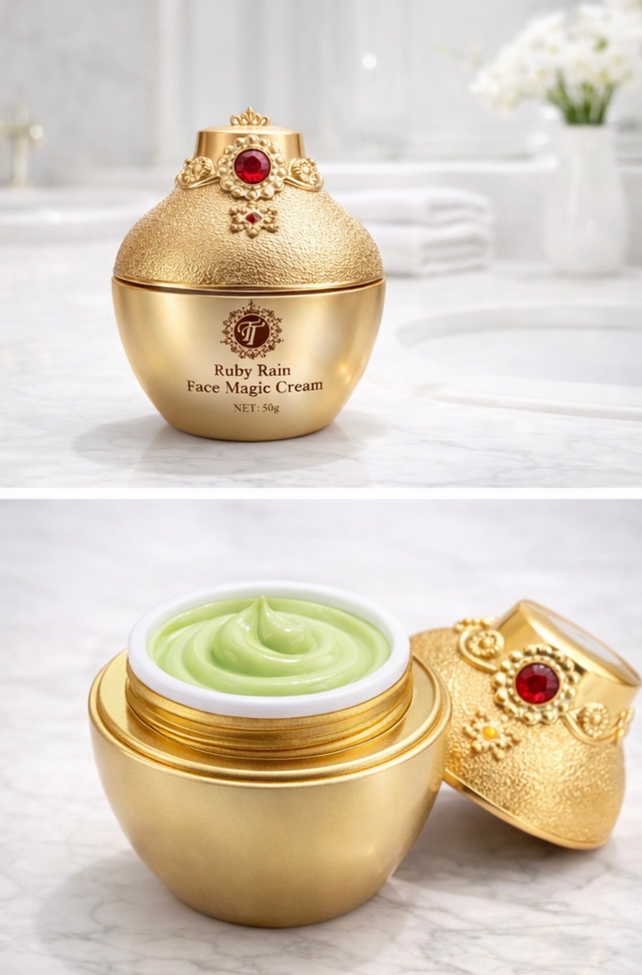 TTONE  Ruby Rain Face Magic CreaM.     Upgraded (50g) use code