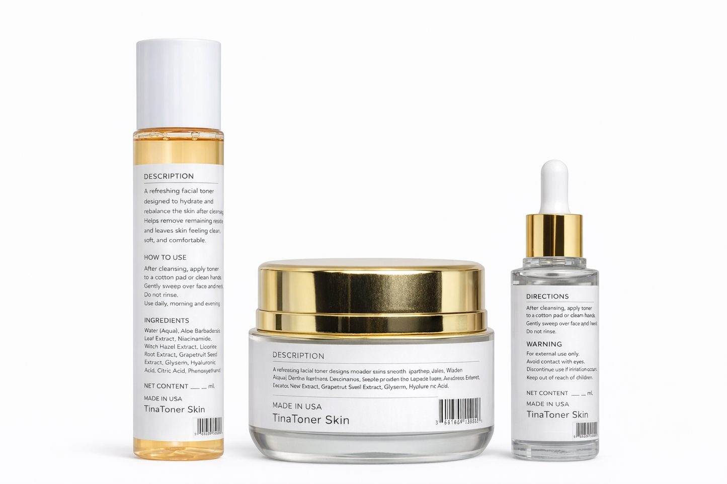 Beautifying  Day and night face Combo, 7 day face cream   ,  cleanserToner and  day cream