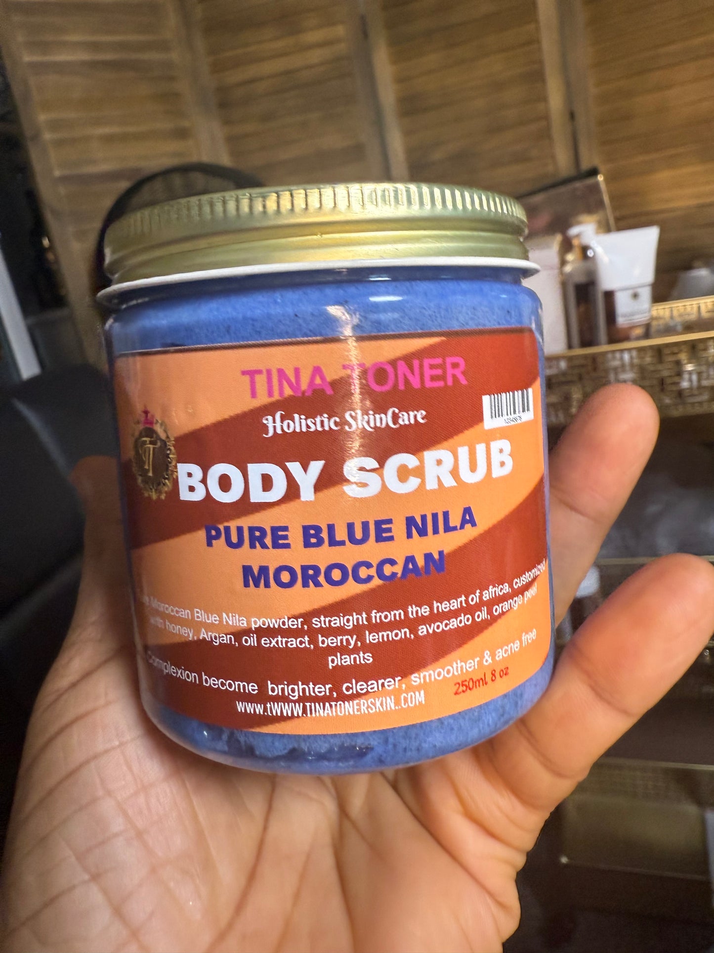 Pure Brightening Blue Nila scrub( morrocan