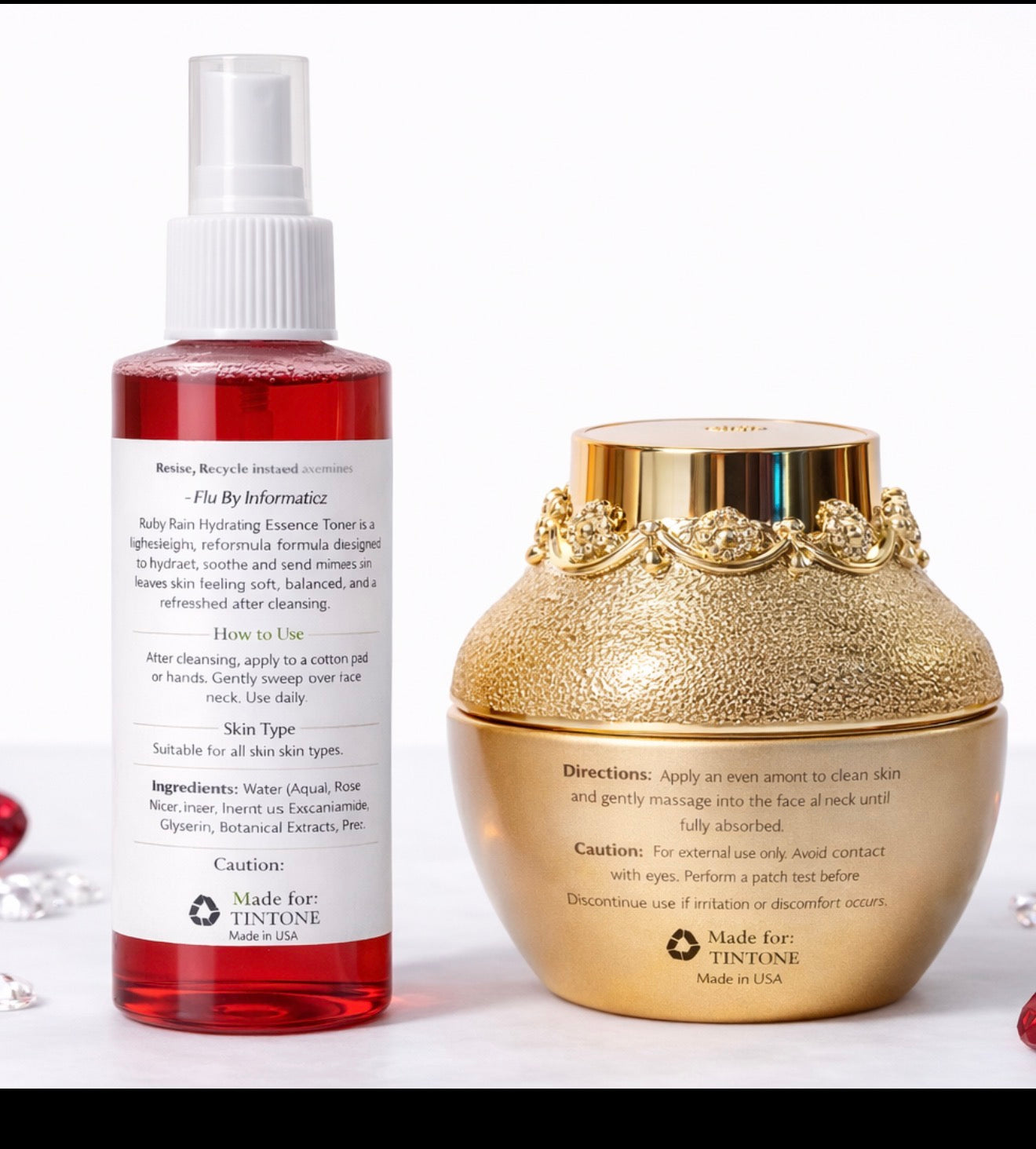 Ruby Rain Face Magic AND TONER  cream set  limited edition