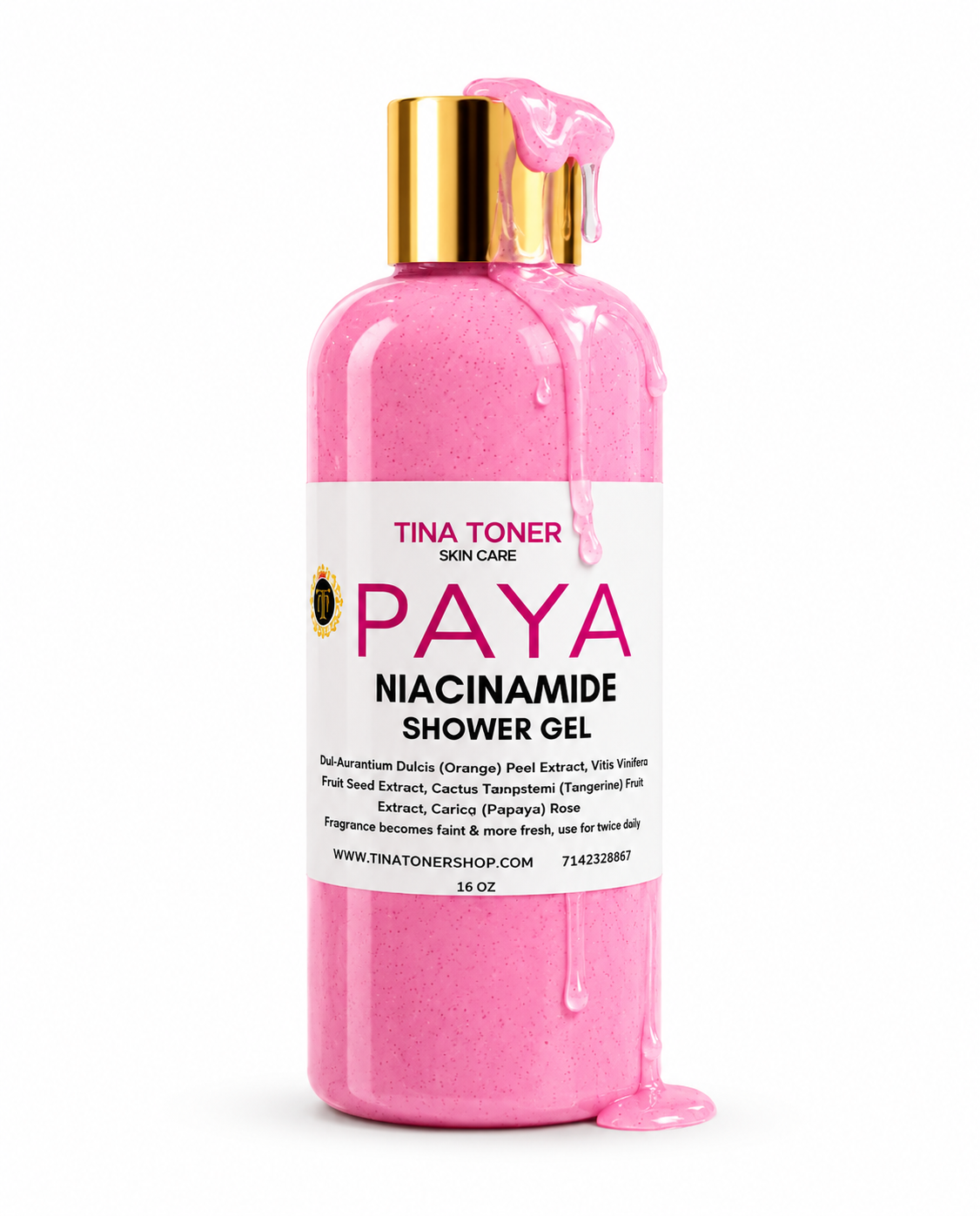 TTONE Paya Niacinamide & Strawberry Body Wash 500g