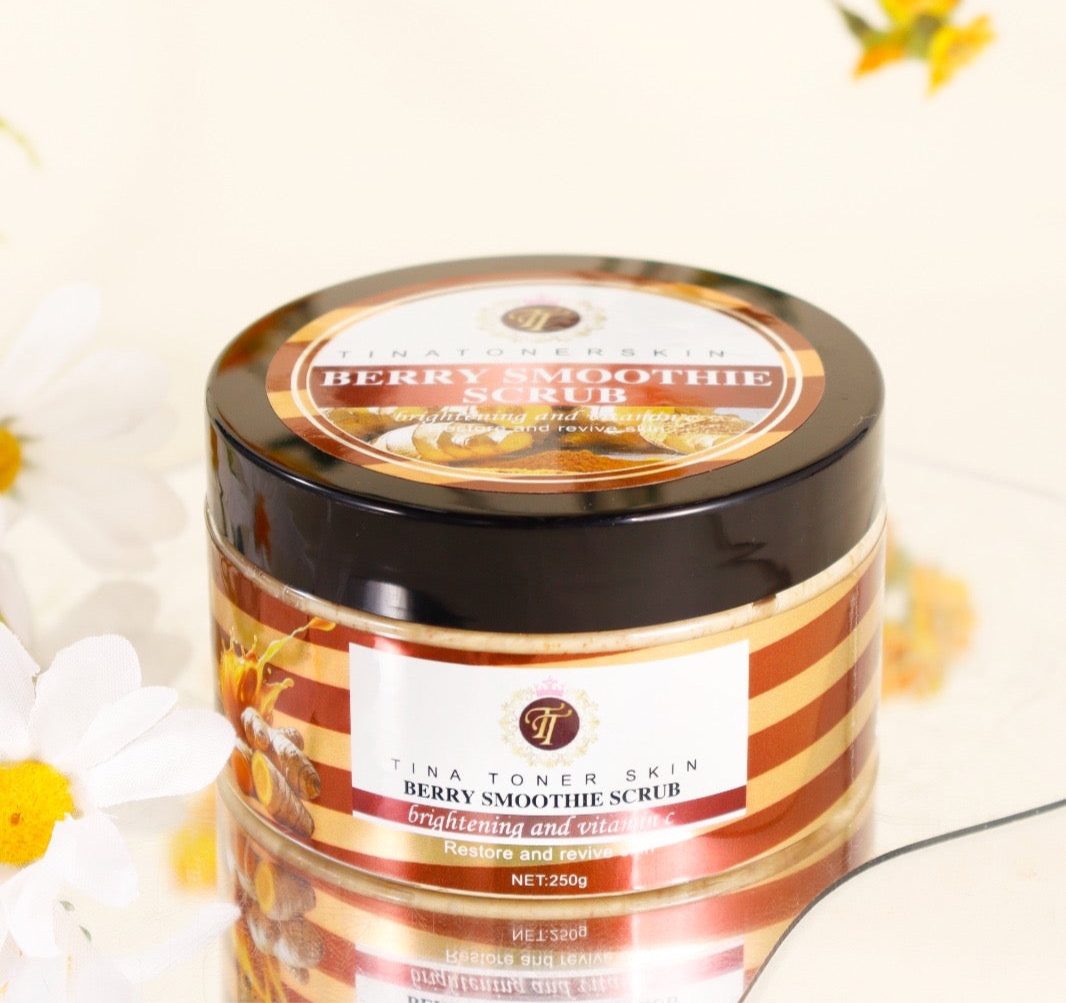 BERRY BRIGHT SCRUB   WITH PAPAYA AND TOMATOES scrub