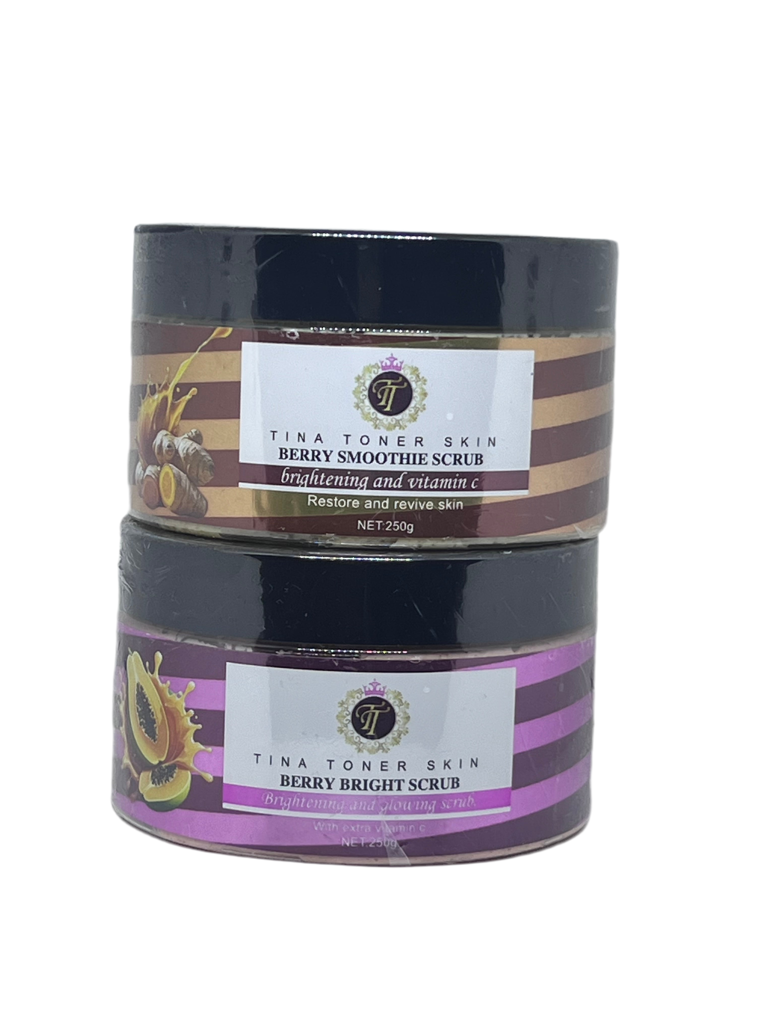 BERRY BRIGHT SCRUB   WITH PAPAYA AND TOMATOES scrub