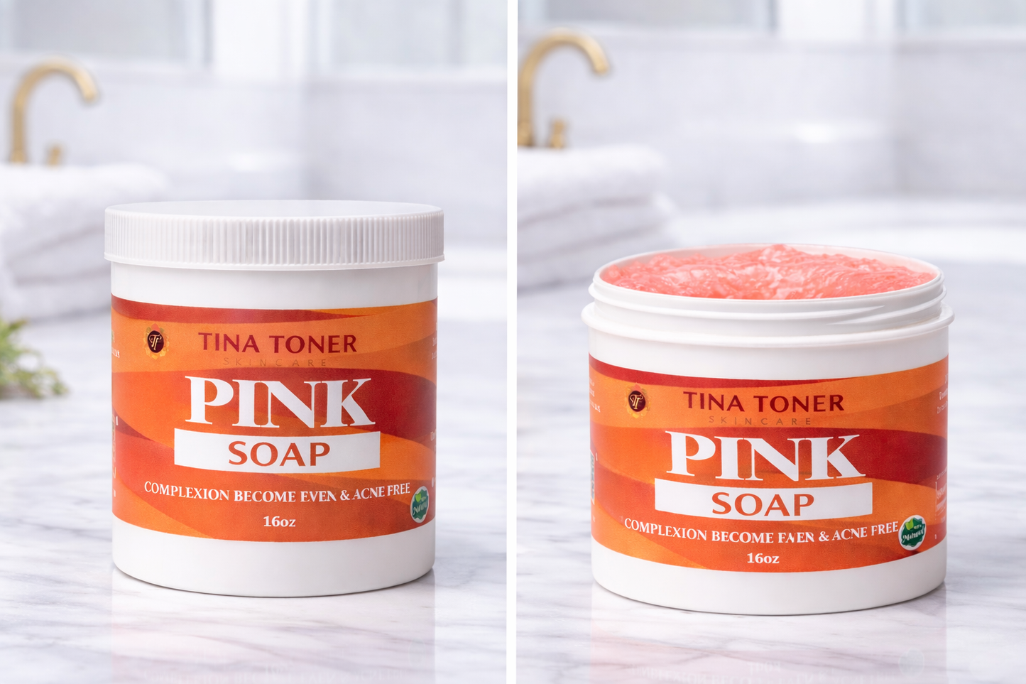 PINK glsoap 16OZ/ 500ml.  size