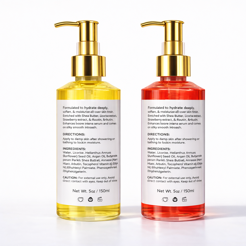 Glow Oil Set 2 Hydration Glow and Brightens 8 Oz for Radiant Glow