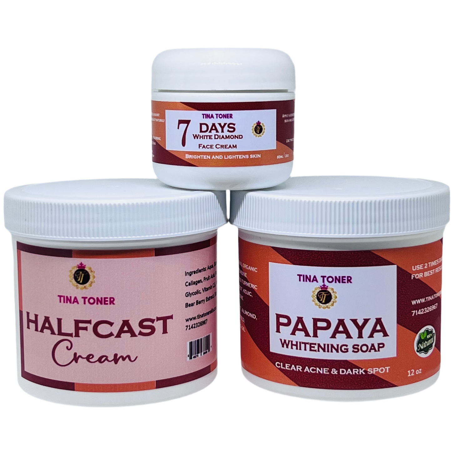 Half cast cream cream  set  12 oz