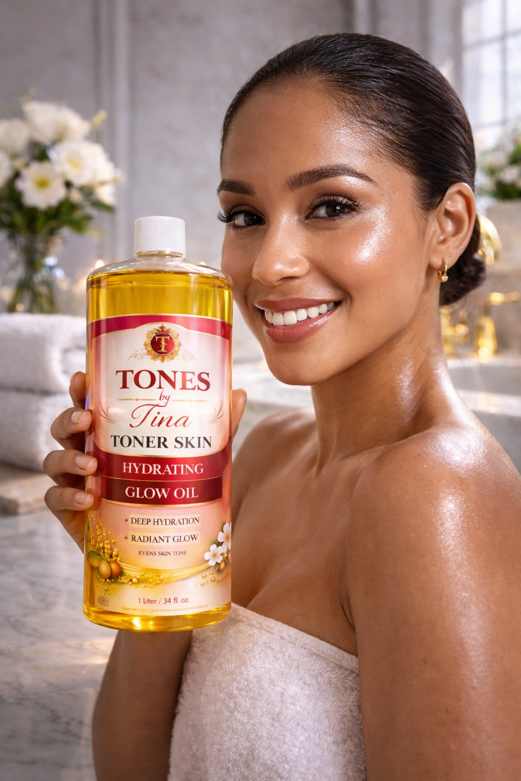 TONES BODY oil hydrating oil JOMBO SIZE 1L