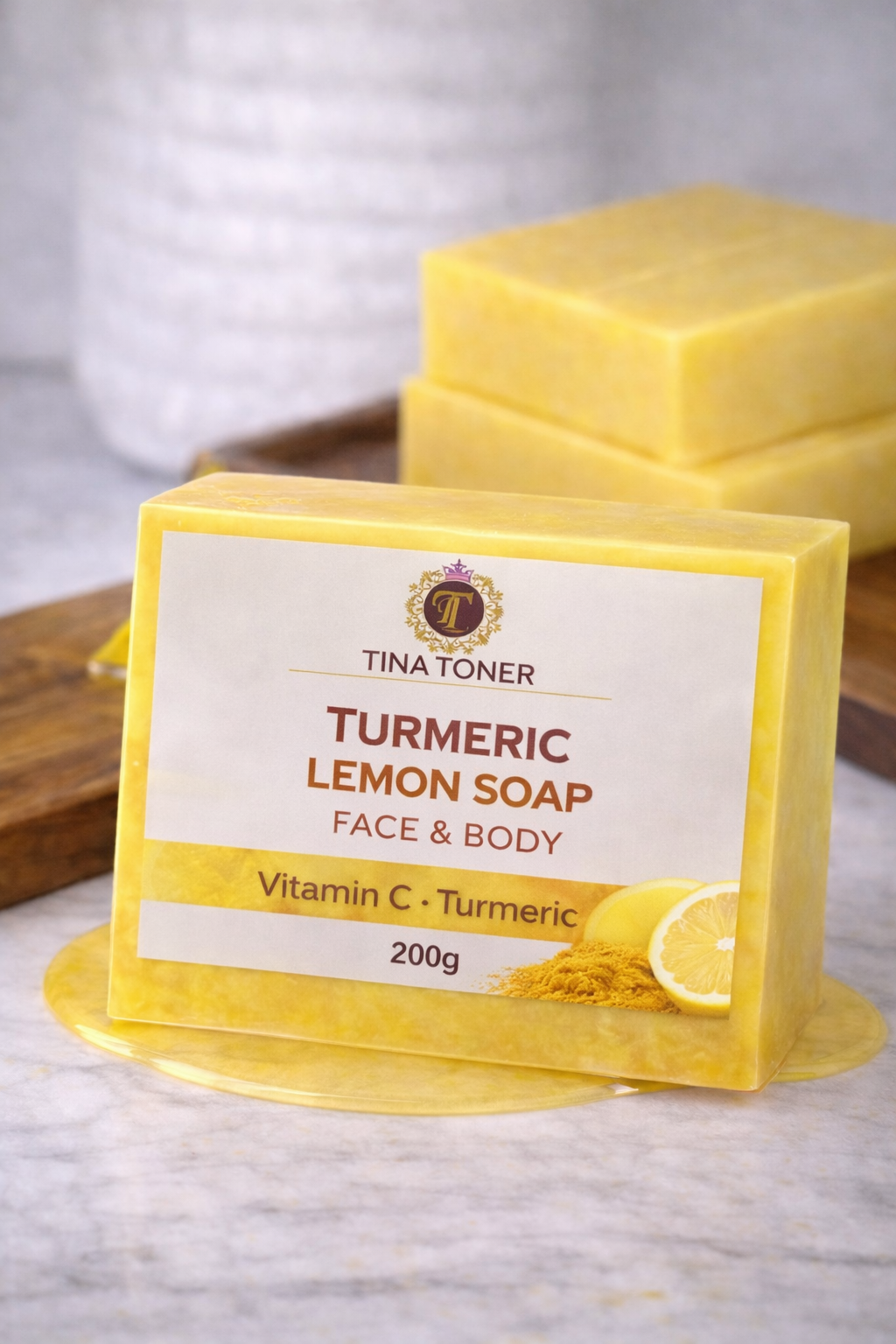 Glutathione Turmeric Lemon Face & Body Soap 150g