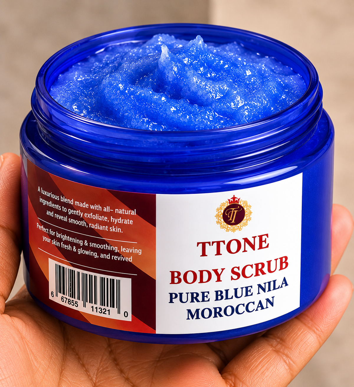 TTONE Morocan Pure Blue Nila Glow Scrub - Radiant Glow