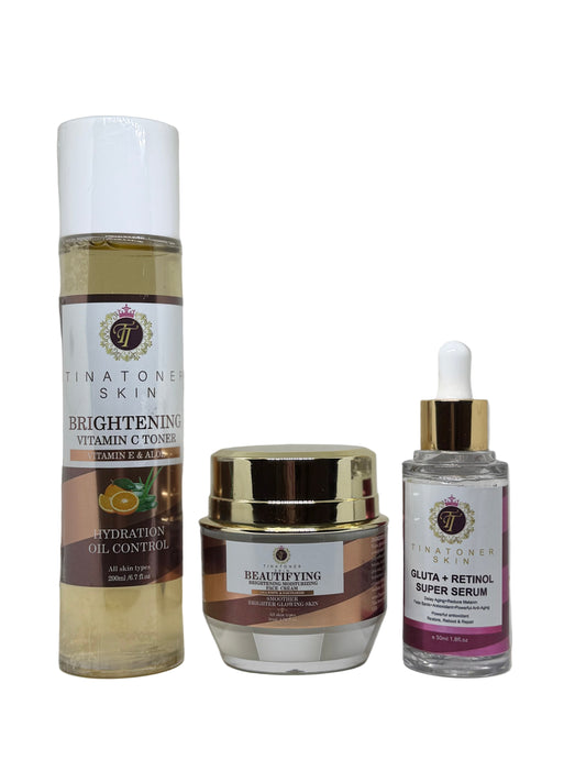 Beautifying  Day and night face Combo, 7 day face cream   ,  cleanserToner and  day cream