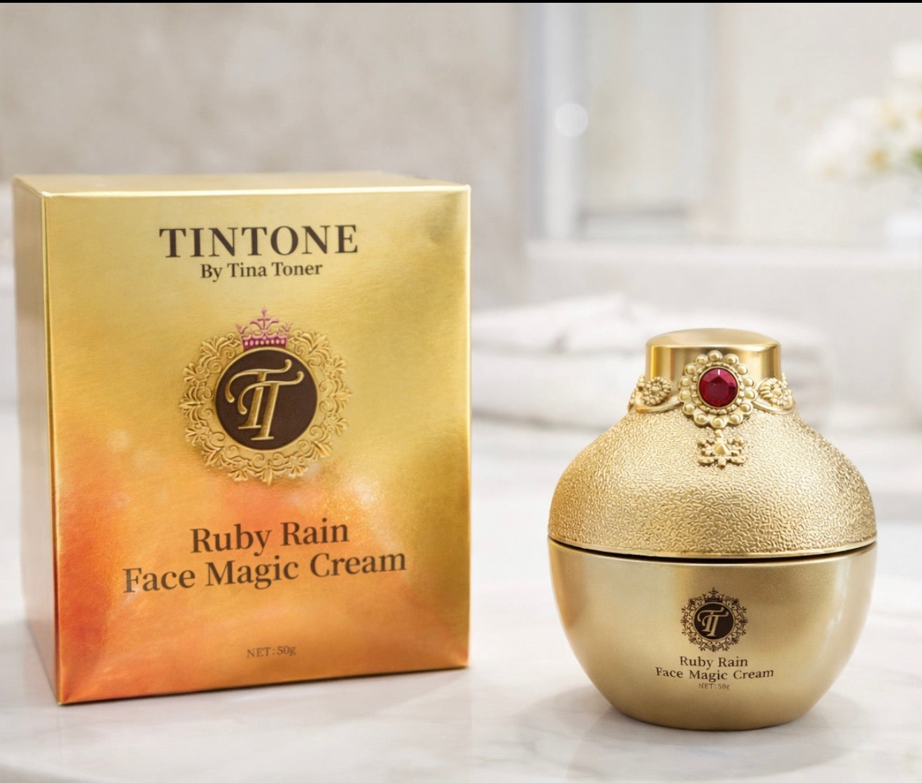 TTONE  Ruby Rain Face Magic CreaM.     Upgraded (50g) use code