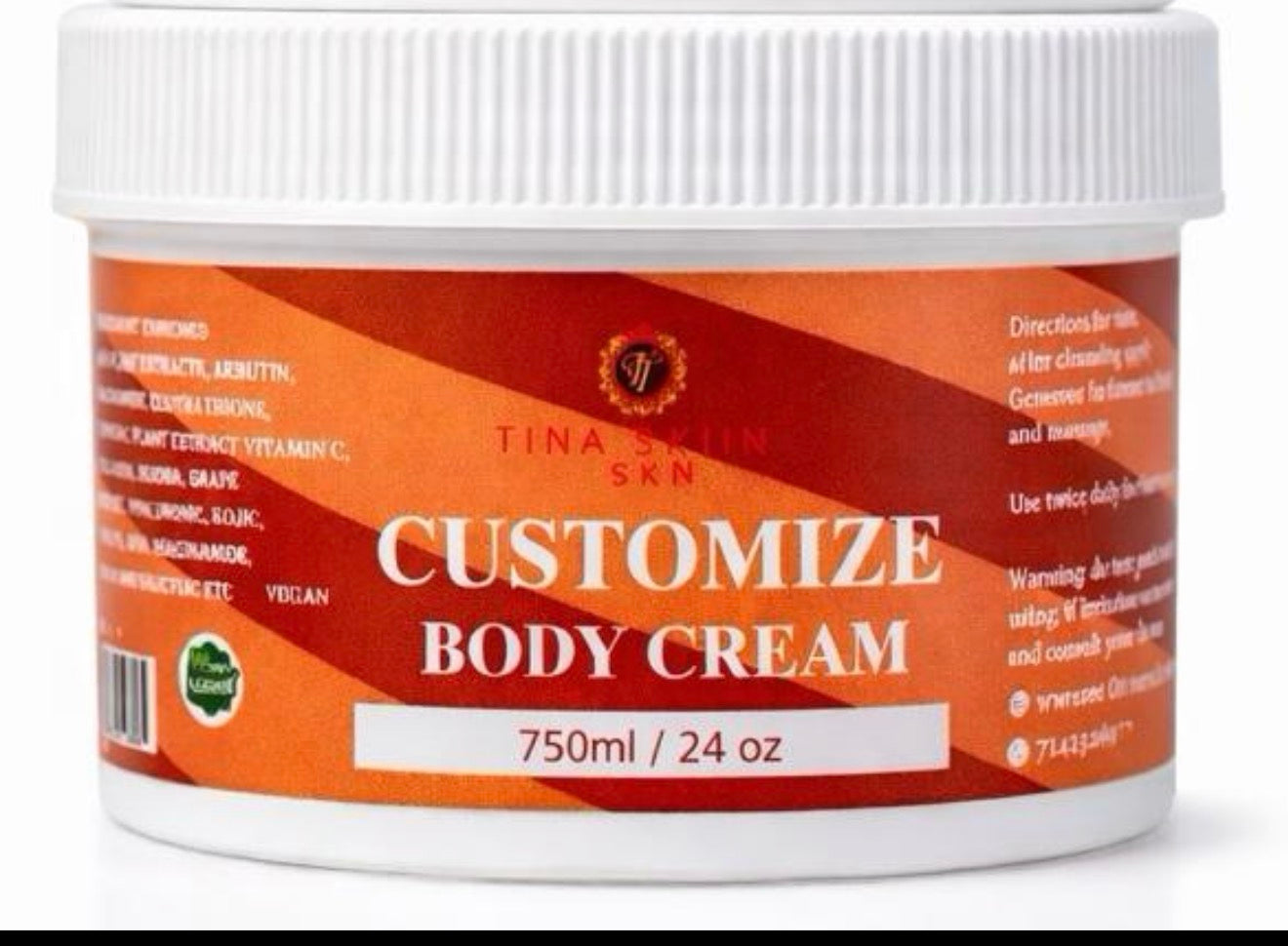 Customized MY body cream 24 oz