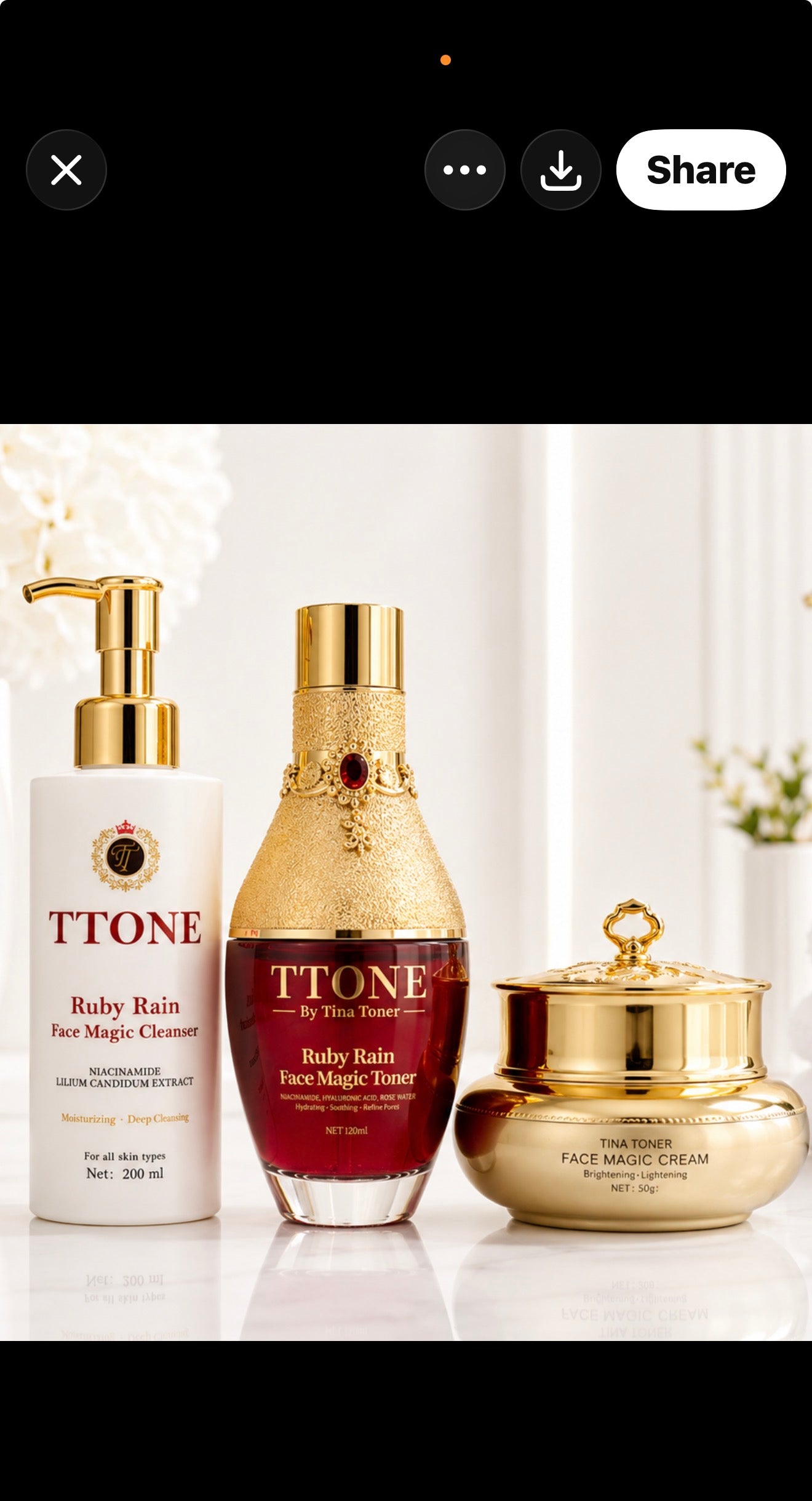 TTONE Ruby Rain Face Magic set