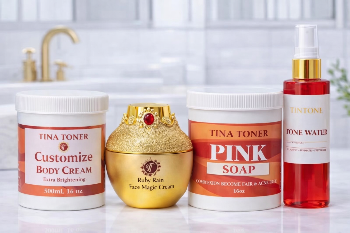 TTONE Luxurys Customized   Brightening  Body cream  set (best seller)