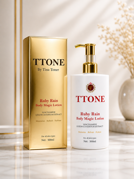 TTONE Ruby Rain  Body magic Luxury  toner Brightening ( limited edition ) 500ml