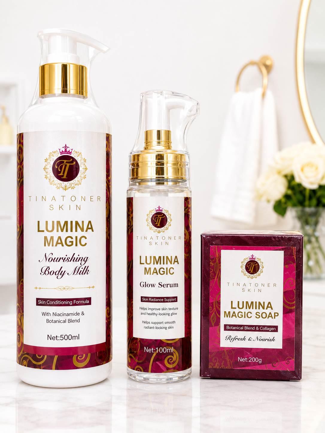 Lumina Magic Glow Lotion  set of 3