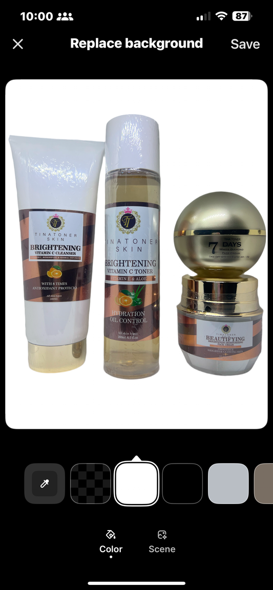 Beautifying  Day and night face Combo, 7 day face cream   ,  cleanserToner and  day cream