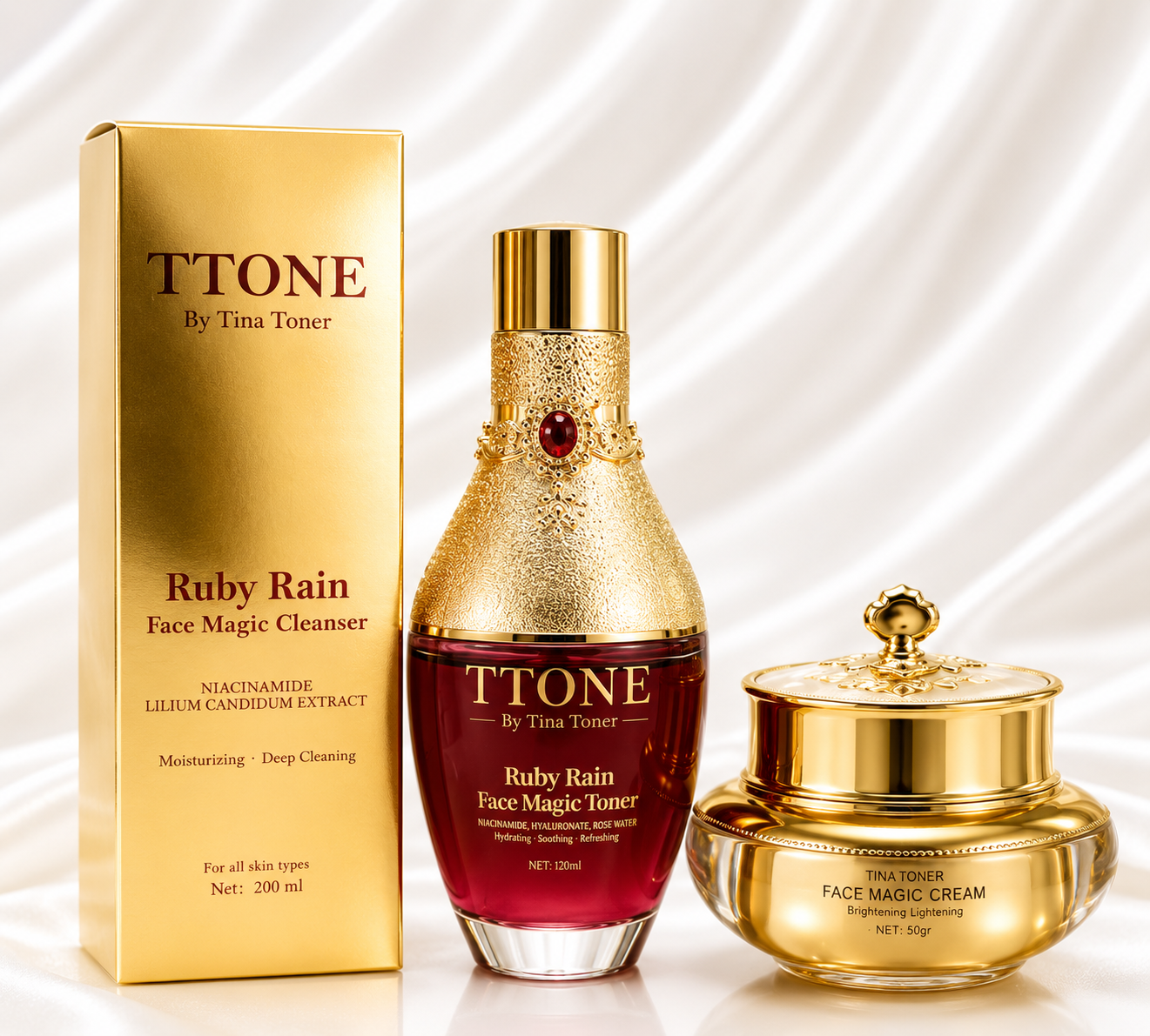 TTONE Face Magic, TONER  Cleanser set
