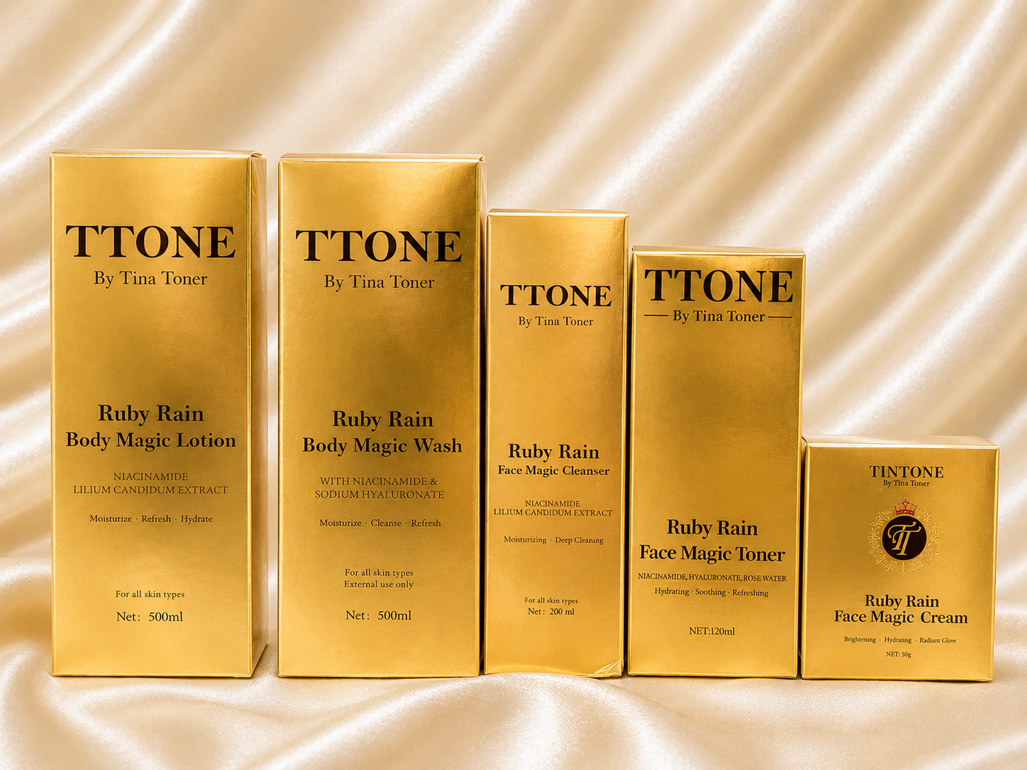 TTONE Ruby Rain Body magic Luxury  Brightening set ( bestseller)
