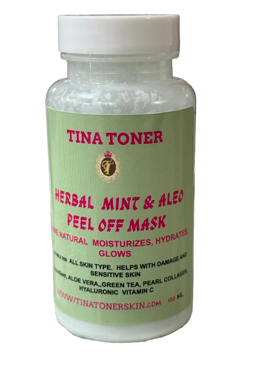 Aloe. And peppermint powder mask  (Anti Acne )100g