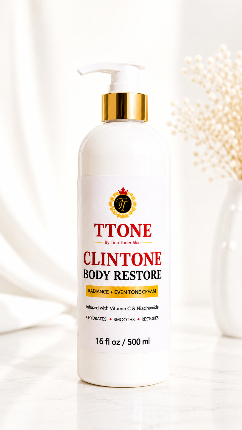 CLINTONE Body  & FACE Restore Cream 16 oz set