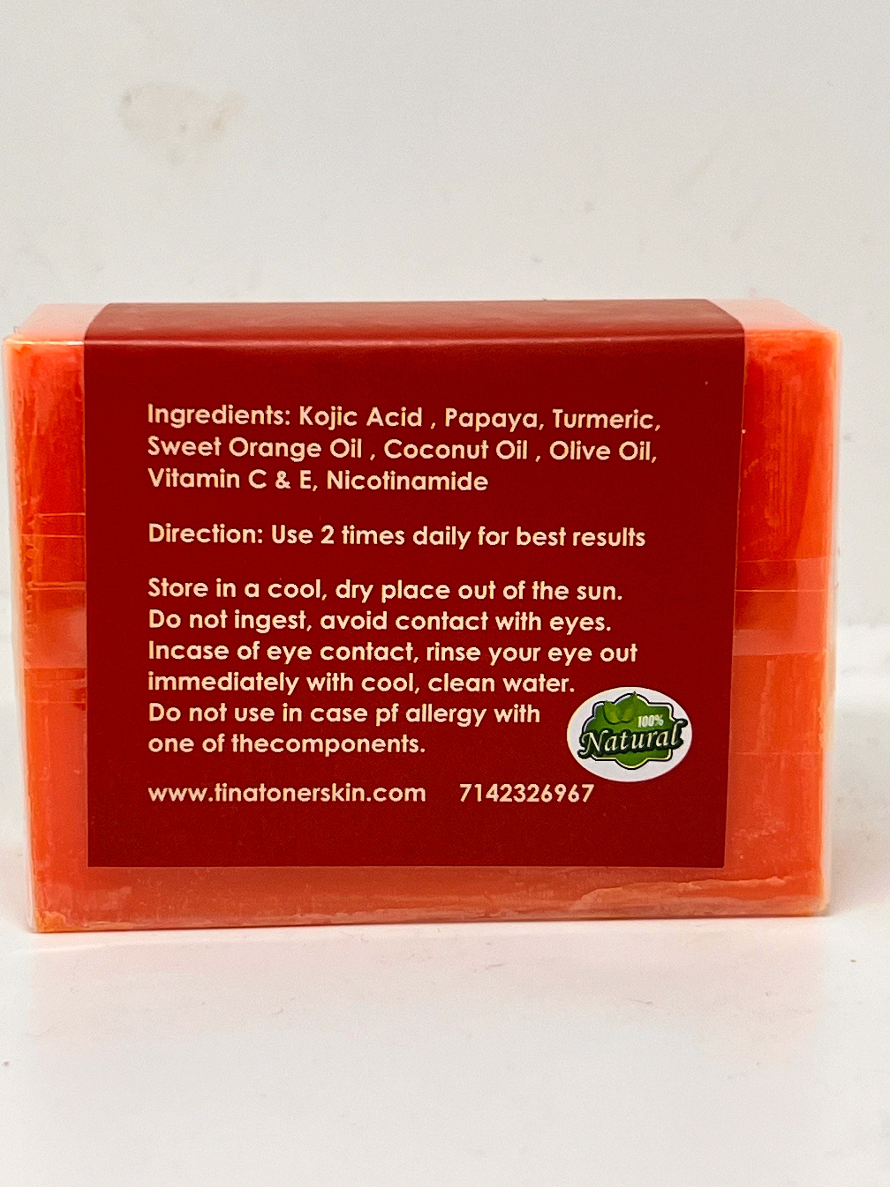 TURMERIC PAPAYA GLUTATHION SOAP 200gr