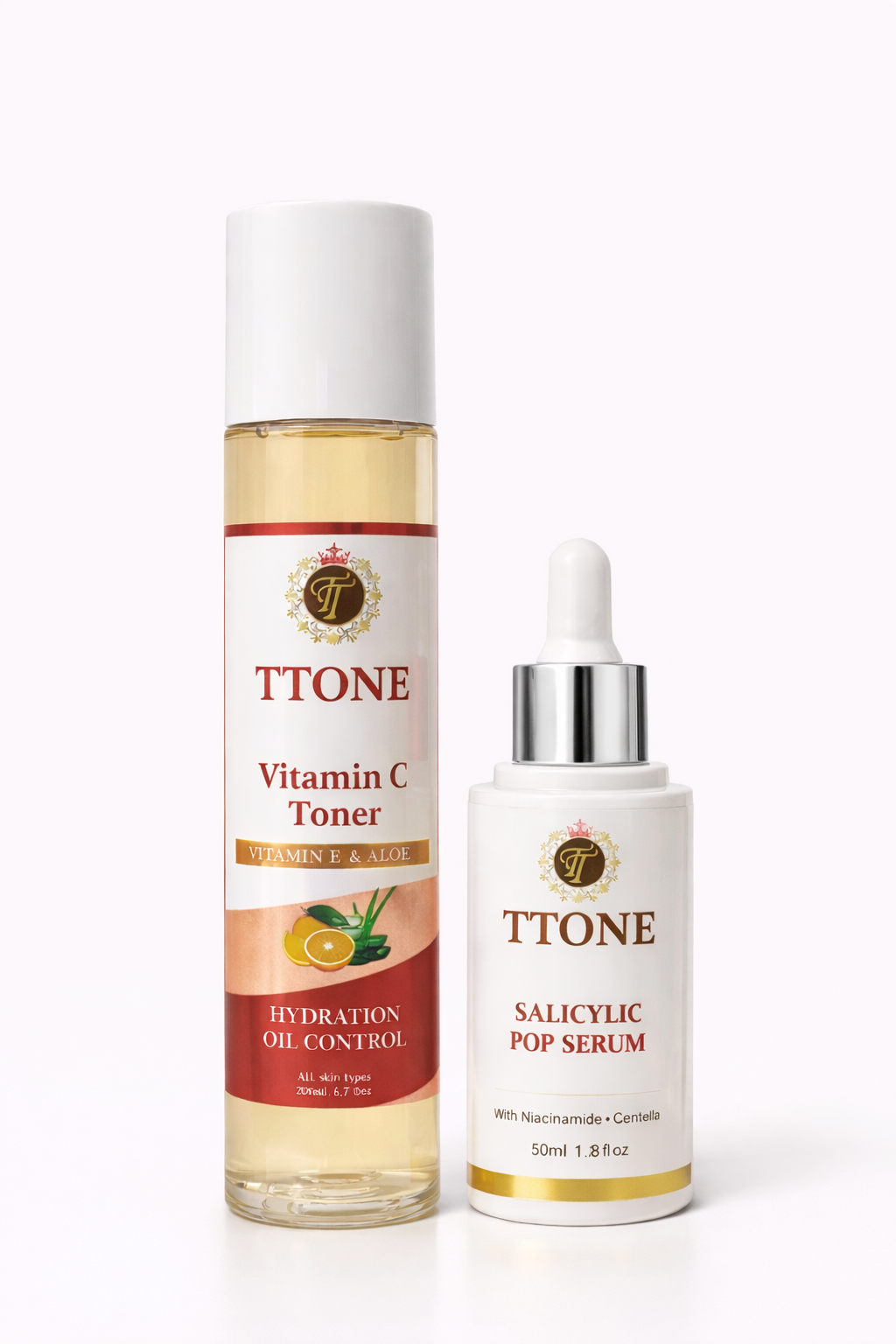 TTONE Vitamin C Toner with Anti Acne Serum Set 6 Oz