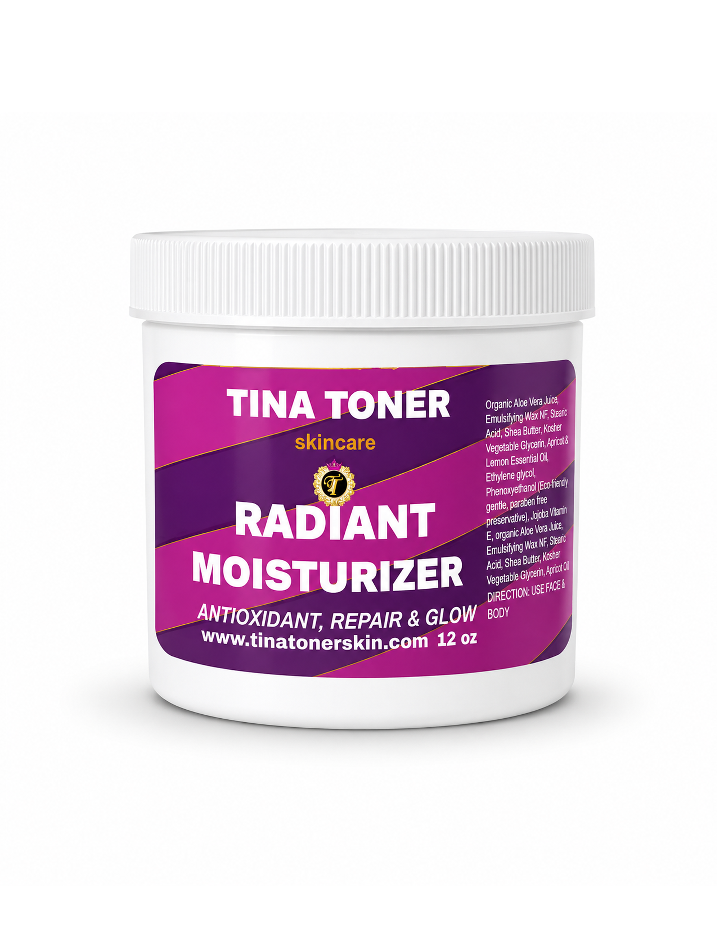 Tina Toner Radiant Moisturizer Body Cream Repair & Glow