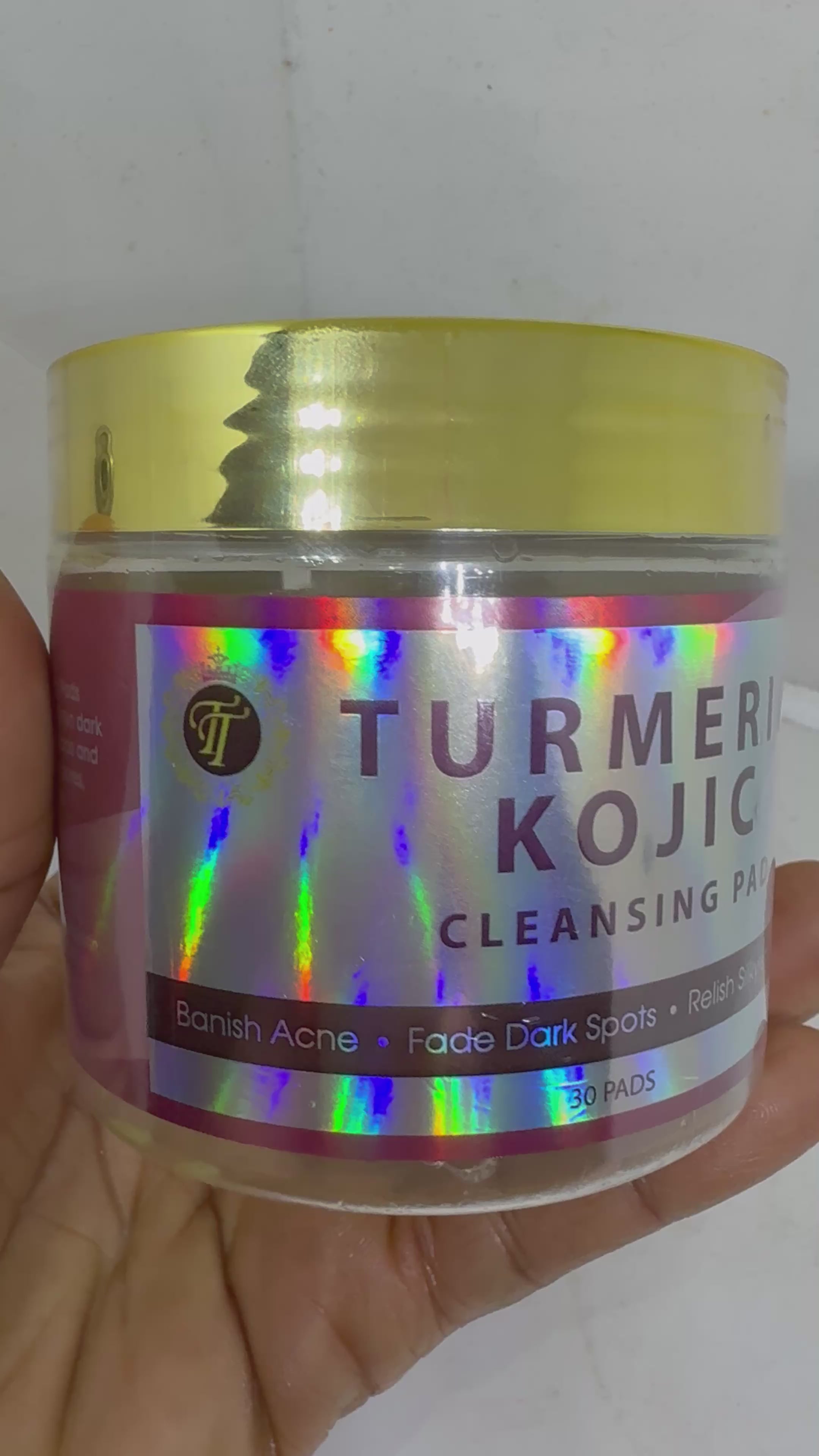 Turmeric Kojic Acid
Exfoliating Cleansing
Pads