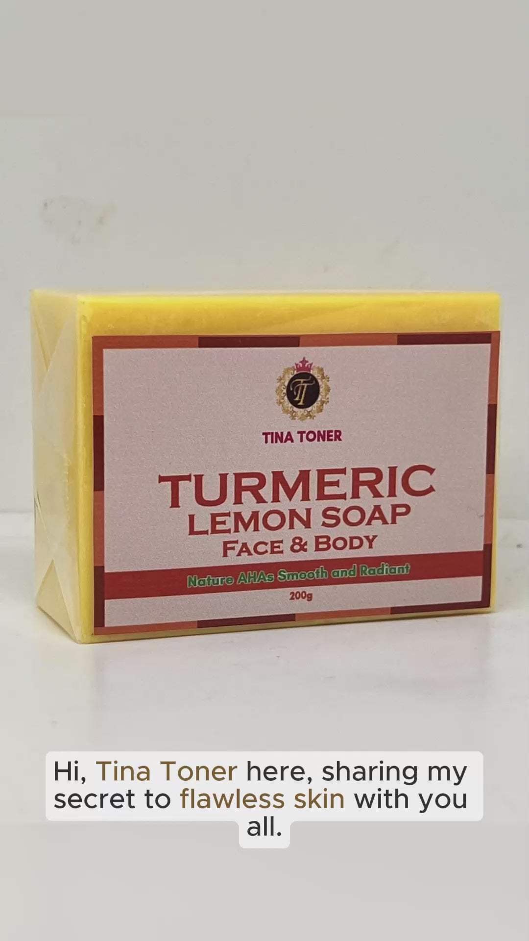 Glutathione Turmeric Lemon Face & Body Soap 150g
