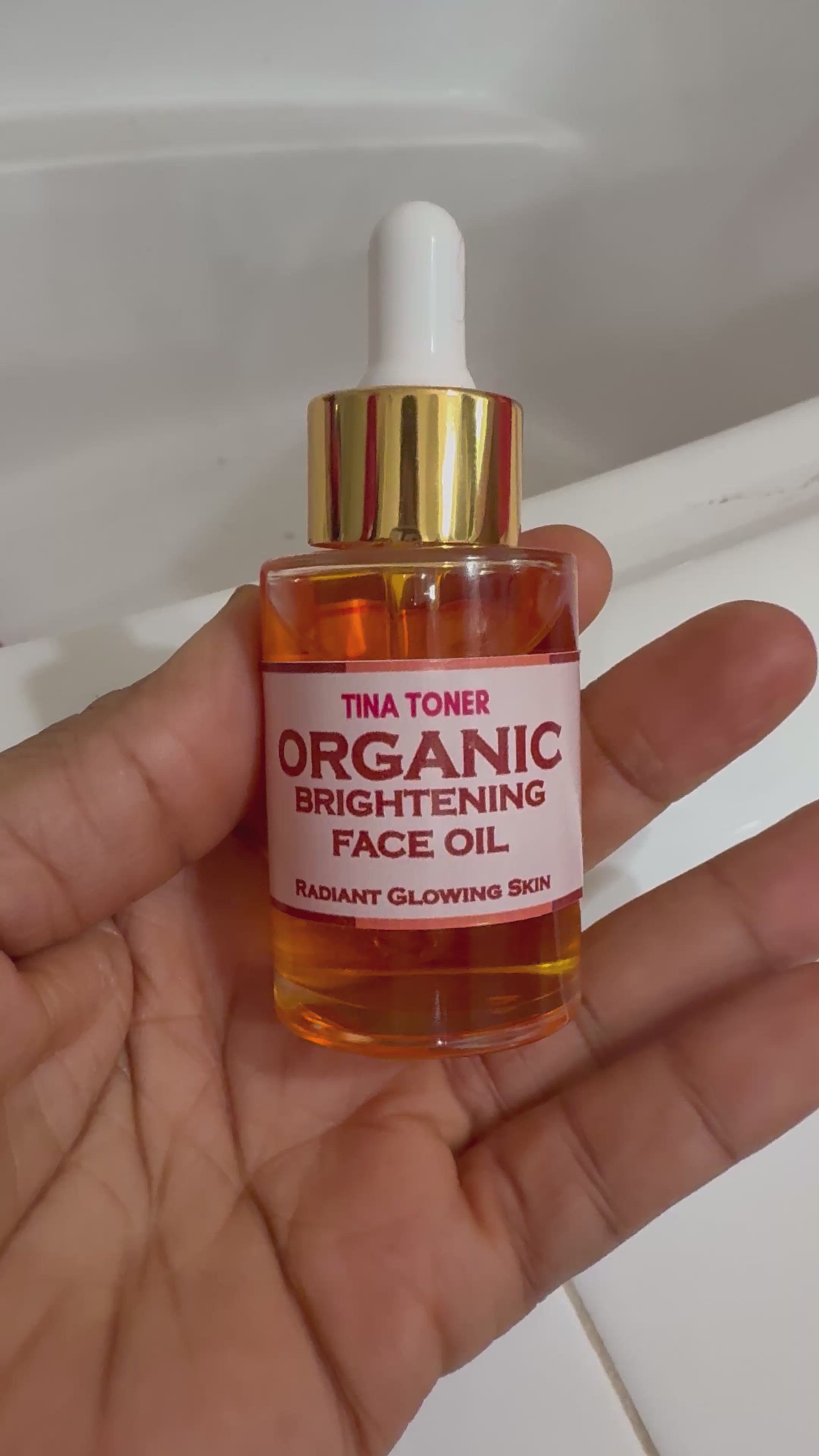 ORGANIC  Glow BRIGHTENING FACE OIL DROP 1oz