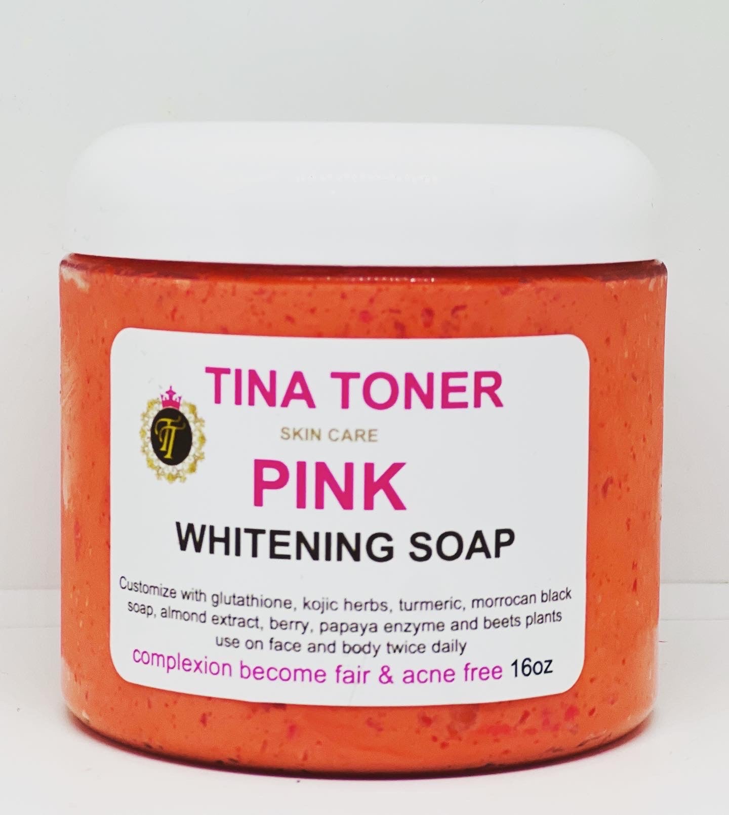 Tina toner PINK whitening soap 16 OZ/ 500ML